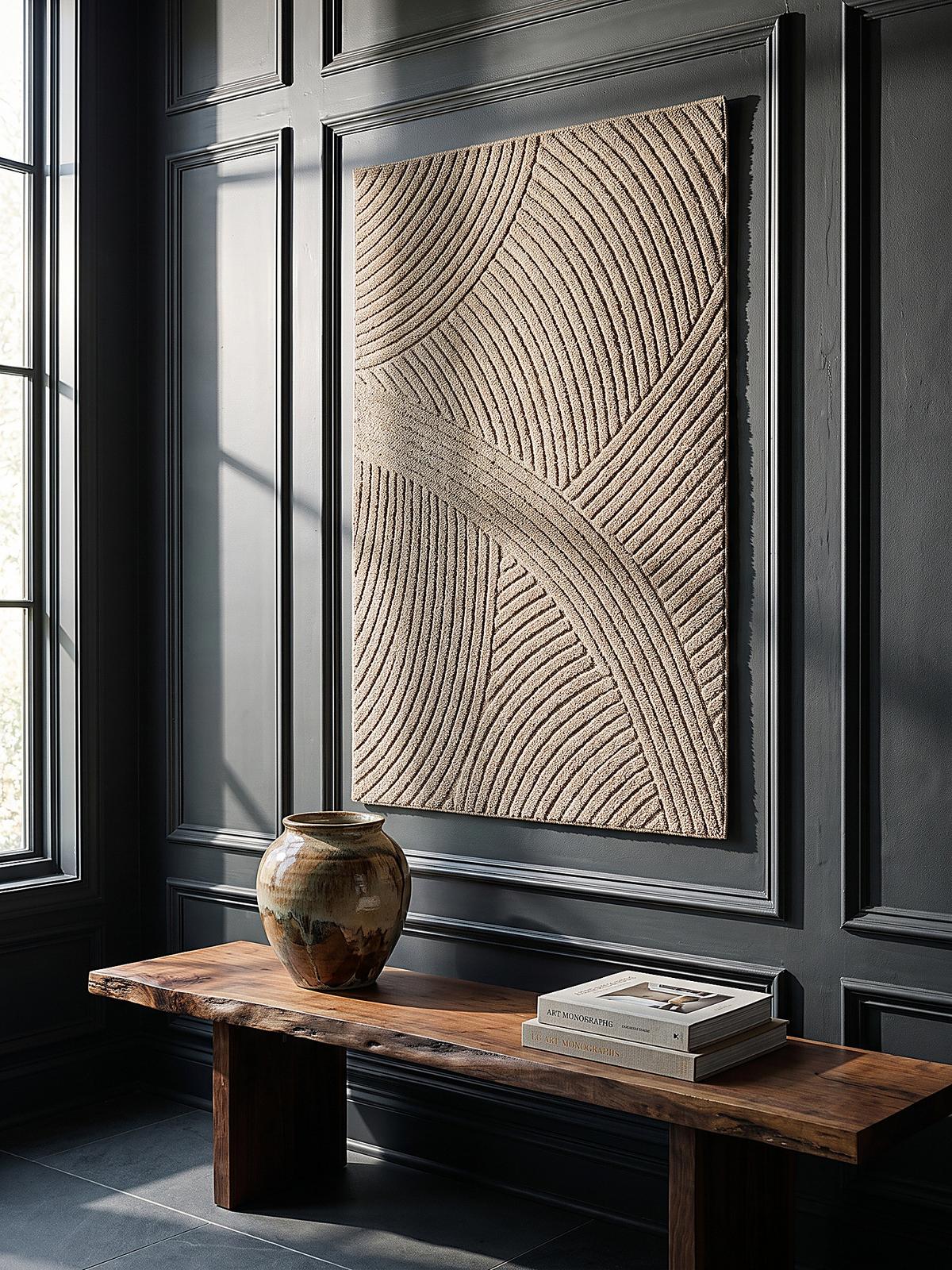 FLACHWEBTEPPICH Geometrisch TOCE Polypropylen Natur 120 x 160 cm - Beige, Textil (120/160cm) - KADIMA DESIGN