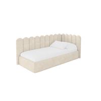 EINZELLBETT Jugendbett mit Bettkasten und Matratze H3/H4, Links - ARTY 100x200 Beige - Beige, Holzwerkstoff/Textil (100/200cm) - ALTDECOR