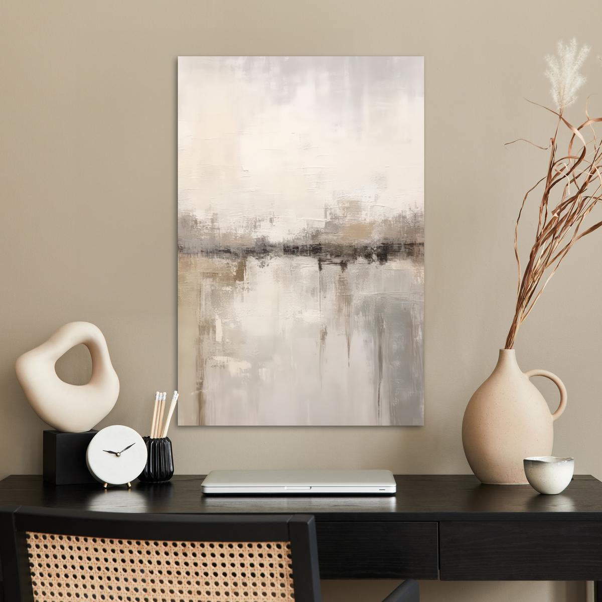 POSTER Moderne Kunst - Abstrakt - Beige Wanddeko 40x60 cm - Beige, Papier (40/60/0.1cm) - MuchoWow