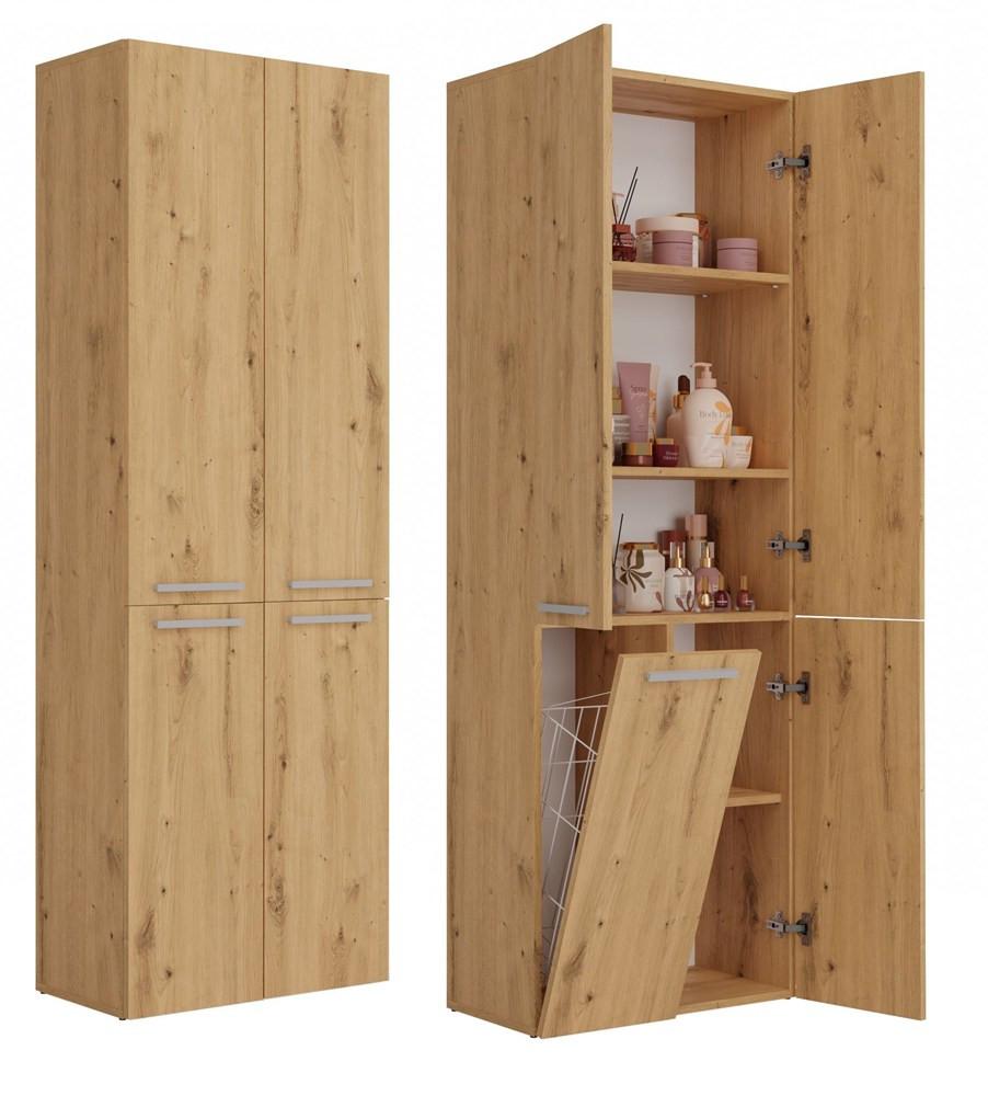 BADEZIMMERSCHRANK Artisan 60/174/30 - Eiche Artisan, Holzwerkstoff (60/174/30cm) - RAUMHIRSCH FURNITURE