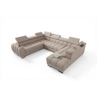 WOHNLANDSCHAFT Bastien Xl - Creme, Holzwerkstoff/Textil (350/95/265cm) - Fun Möbel