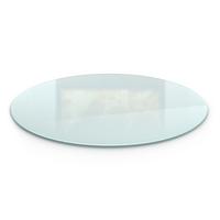 GLASBODENPLATTE für Kaminofen Ø70 cm – Milchglas Optik - Transparent, Glas (70/80/0.4cm) - TULUP