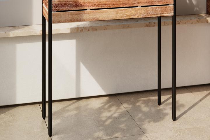 Hochbeet Gestell Eisen und Kunststoff 4 Beine