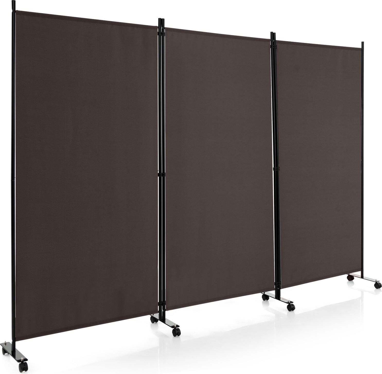 RAUMTEILER Braun - Braun, Textil (262/180cm) - COSTWAY