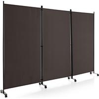 RAUMTEILER Braun - Braun, Textil (262/180cm) - COSTWAY