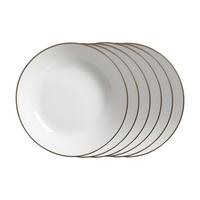 SUPPENTELLER Adela grau ø 20 cm 6er Set - Grau, Keramik (20cm) - Ritzenhoff Breker