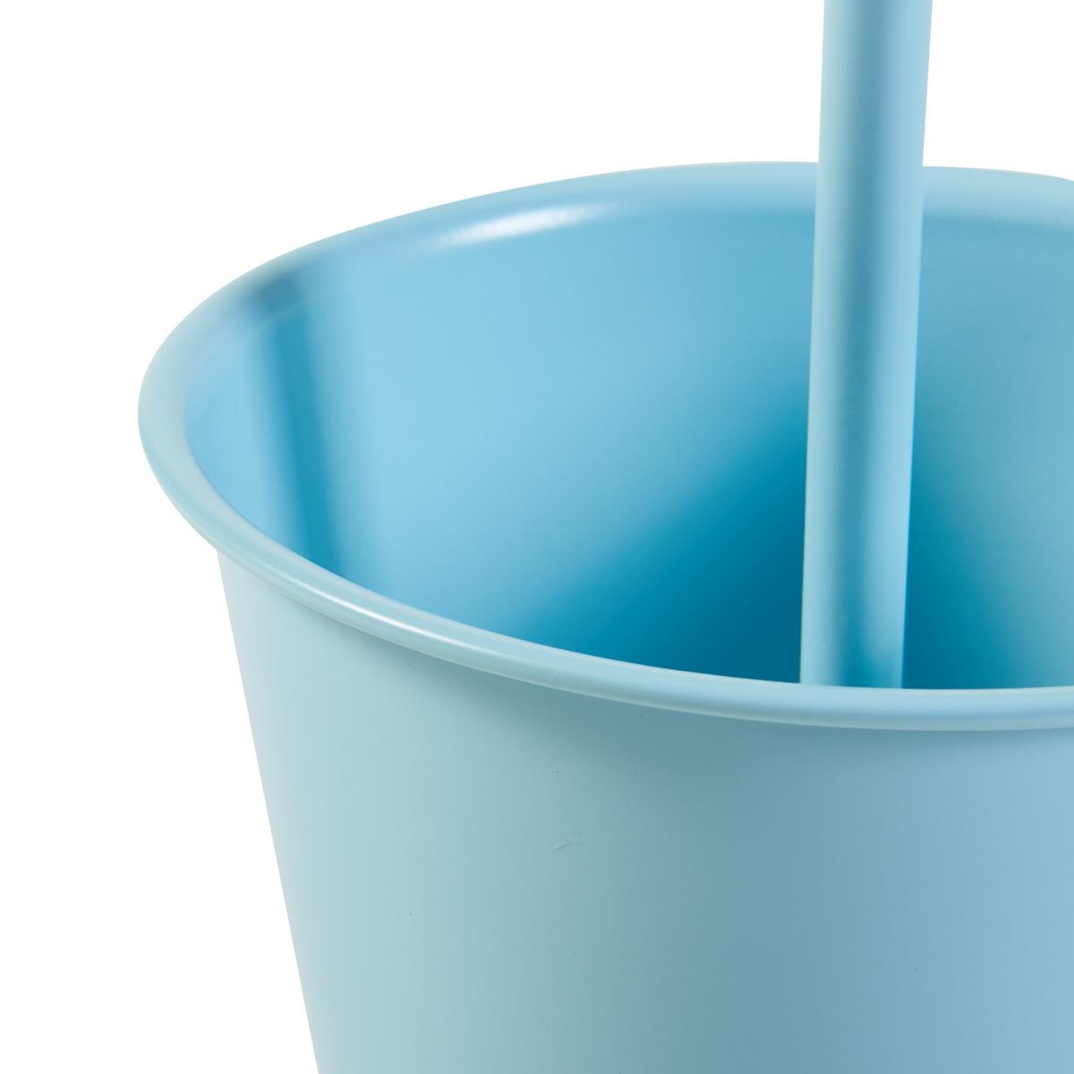 PFLANZENSTÄNDER Alphen - Hellblau, Metall (26/76.5cm) - [en.casa]
