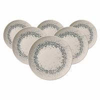 DESSERTTELLER Cecina Graphit ø 20,5 cm 6er Set - Beige/Grau, Keramik (20.5cm) - Ritzenhoff Breker