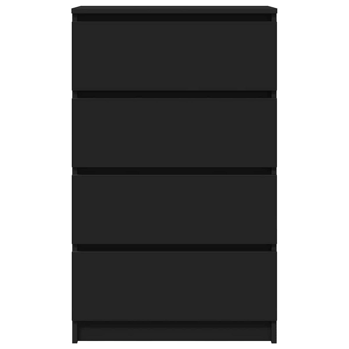 KOMMODE Parker 60/35/98.5 cm - Schwarz, Holzwerkstoff (60/98.5/35cm) - Nettlife