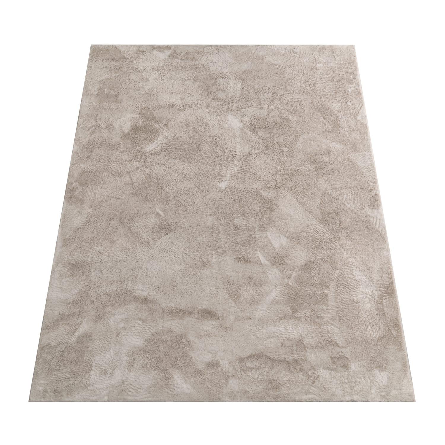 KURZFLORTEPPICH, einfarbig, aus Polyester, Beige, 80 x 150 cm - Beige, Textil (150/80cm) - KADIMA DESIGN