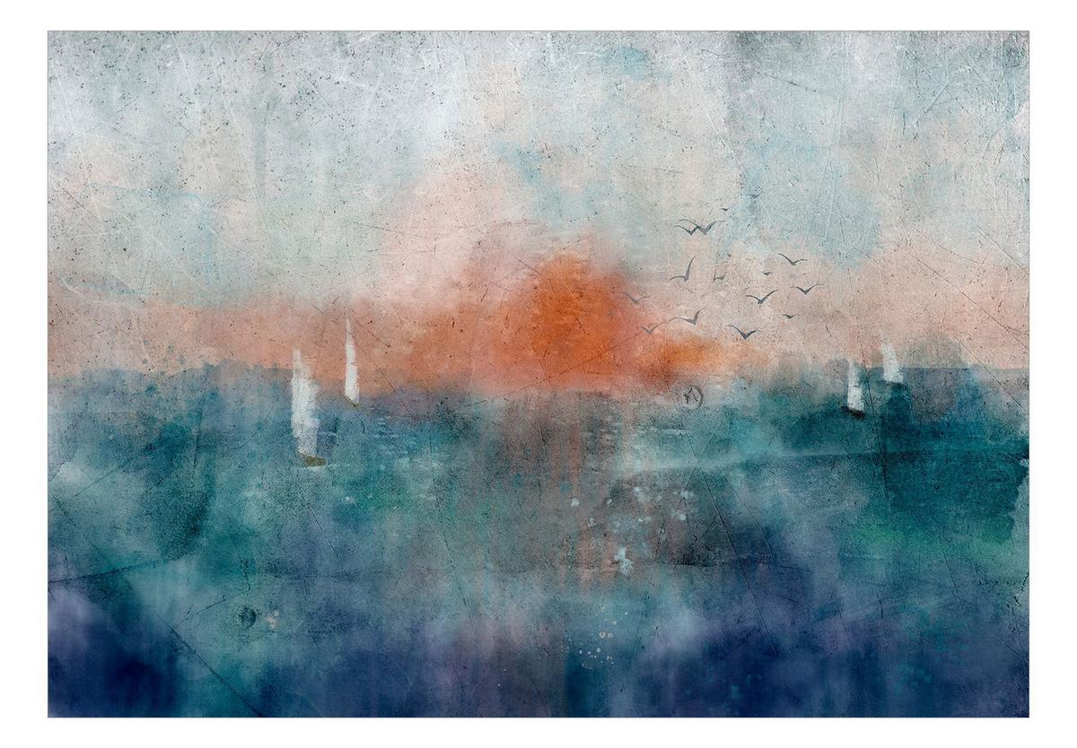 SELBSTKLEBENDE FOTOTAPETE 294/210 cm - Blau/Pink, Kunststoff/Textil (294/1cm) - KUNSTLOFT