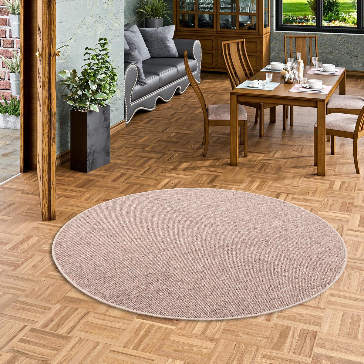 SISAL NATUR TEPPICH RUND - Greige, Textil (100/100cm) - Snapstyle