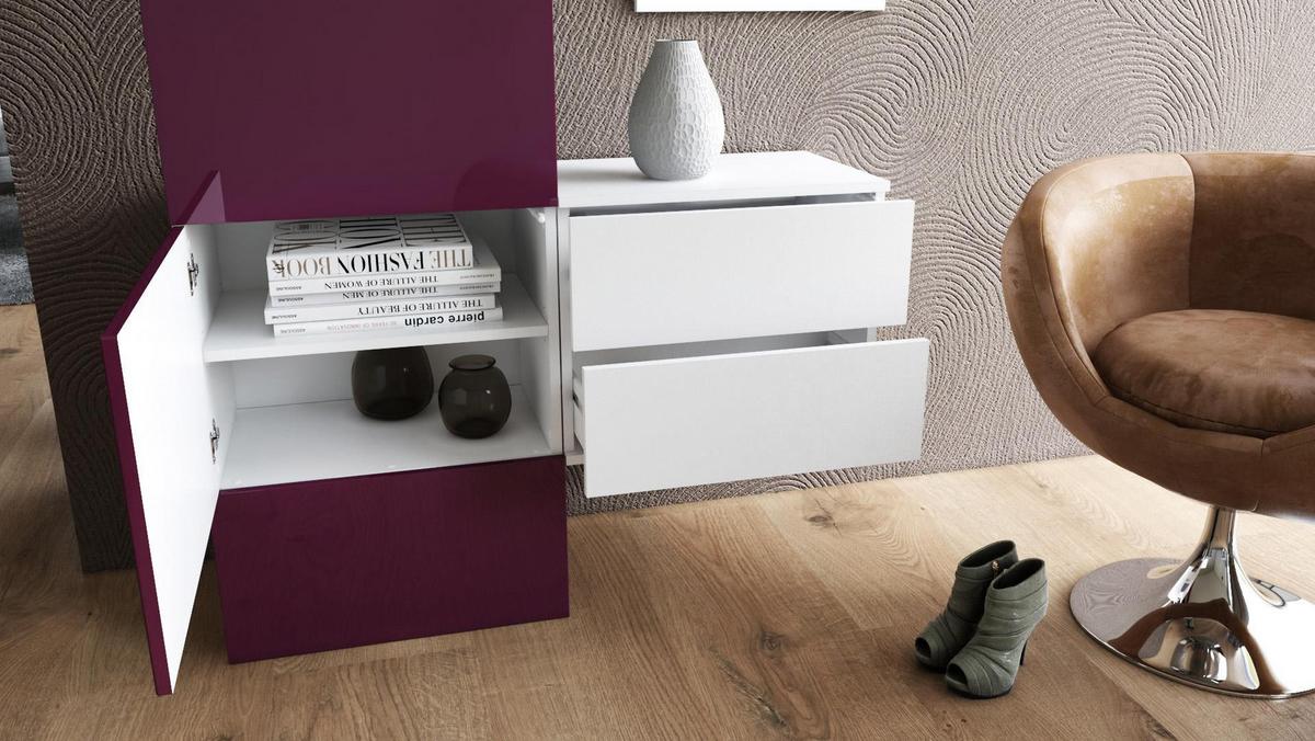 GARDEROBE Carlton - Hellgrau, Holzwerkstoff (105/193/35cm) - Vladon