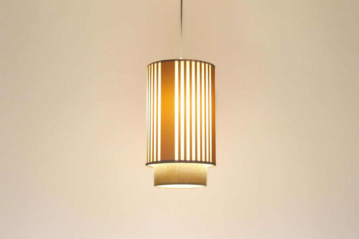 HÄNGELEUCHTE Beige 20/105 cm - Beige, Kunststoff (35/0.3/105cm) - ONZENO