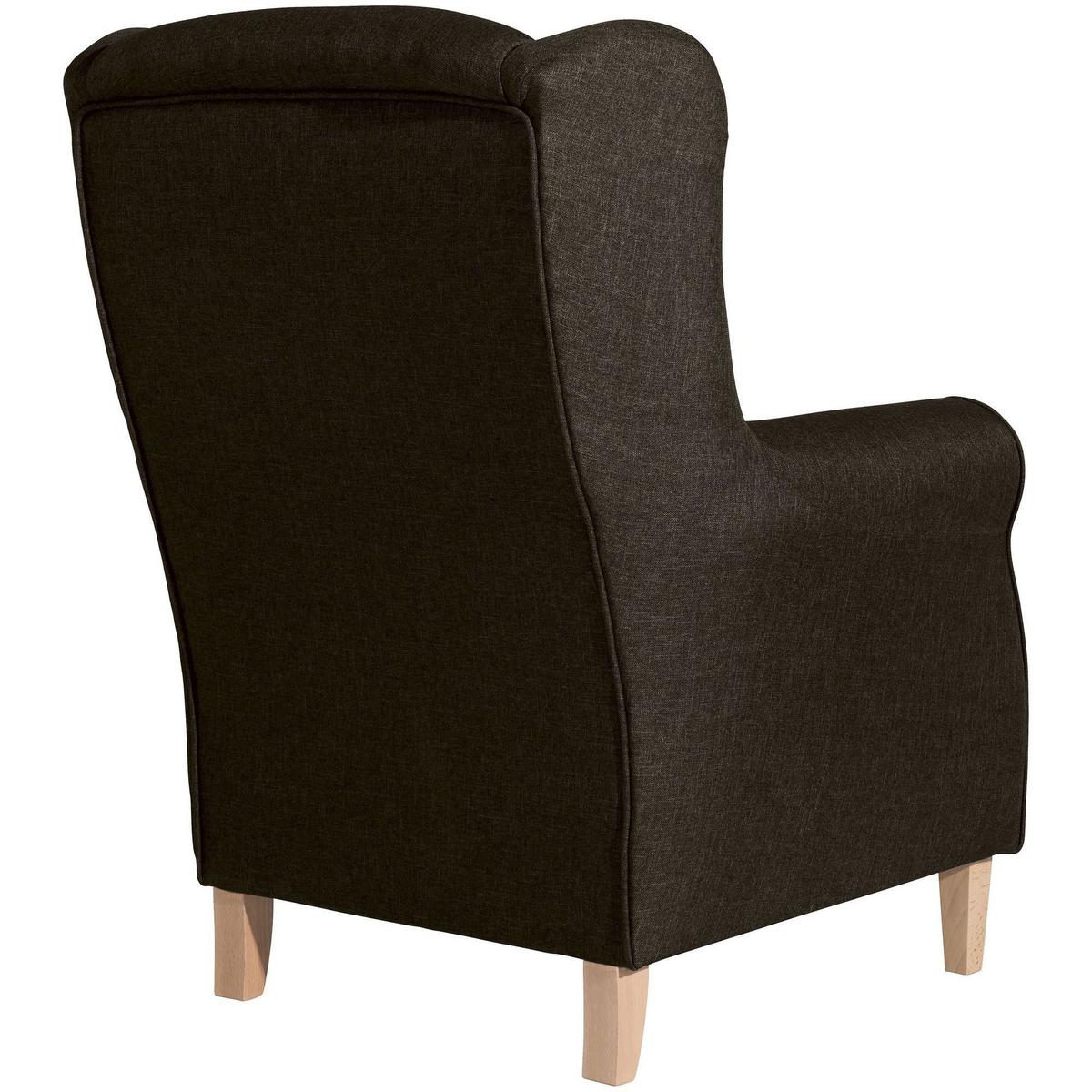 OHRENSESSEL Karlen Bezug Flachgewebe Buche natur / braun - Buchefarben/Braun, Kunststoff (86/103/77cm) - 58aufmkessel