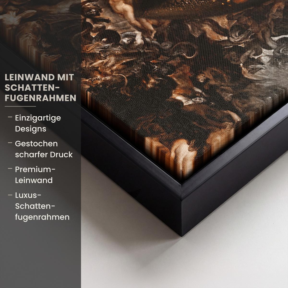 LEINWAND Bilder mit Rahmen - Gold - Lippen - Kunst - Gold - Luxus - Abstrakt - 30x20 - Kupferfarben, Textil (30/20cm) - MuchoWow
