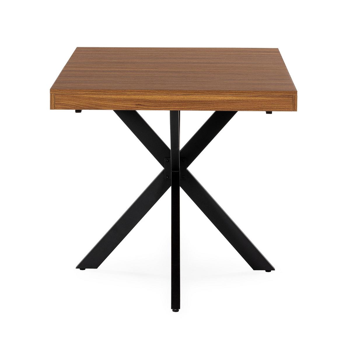 ESSTISCH Genova Walnuss-Optik, 140-180 cm - Walnussfarben, Holzwerkstoff (80/140/75cm) - VS Venta-stock
