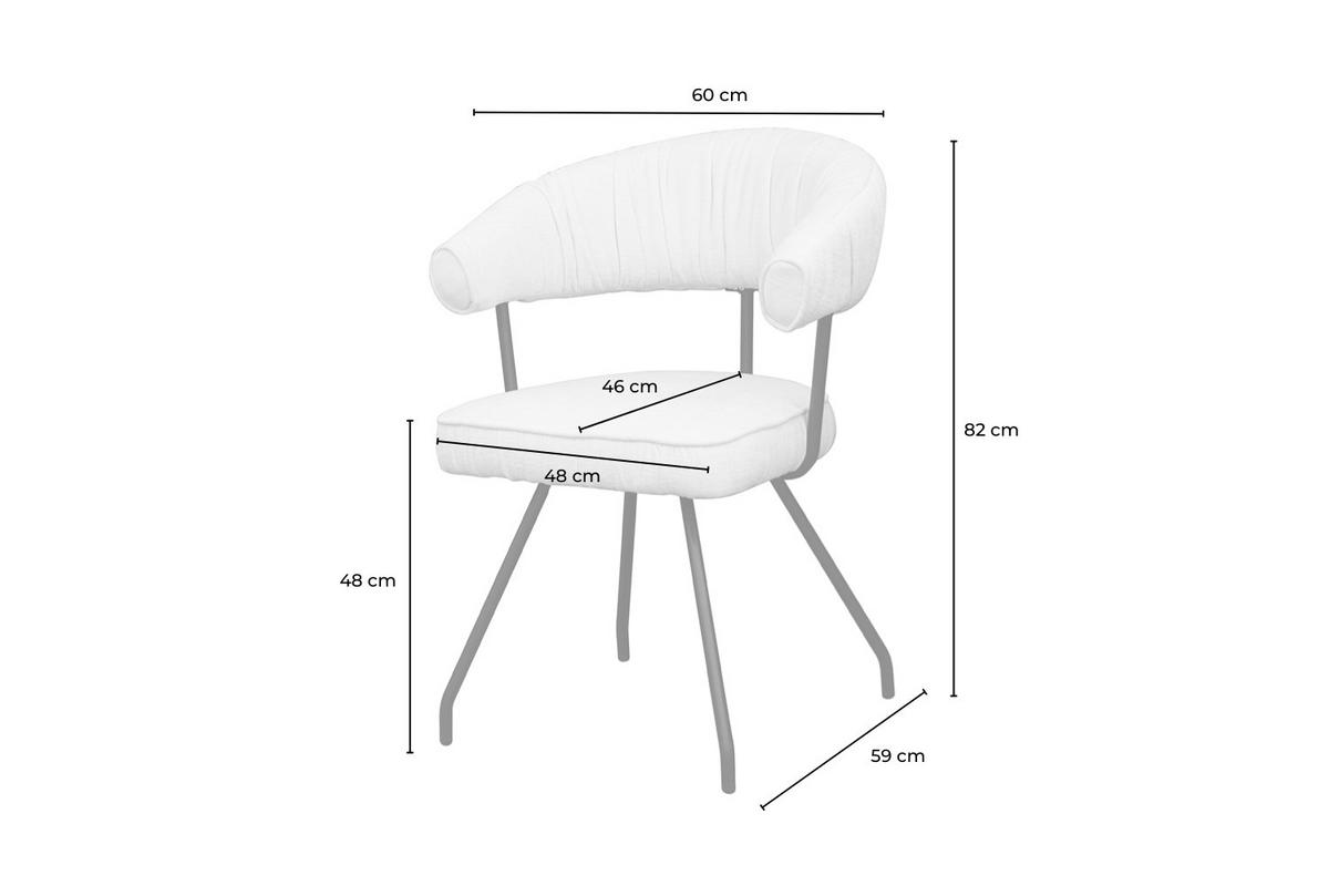 ESSZIMMERSTUHL RUNA Schwarz Webstoff (1er-Set) - Schwarz, Kunststoff/Textil (60/82/59cm) - KAWOLA
