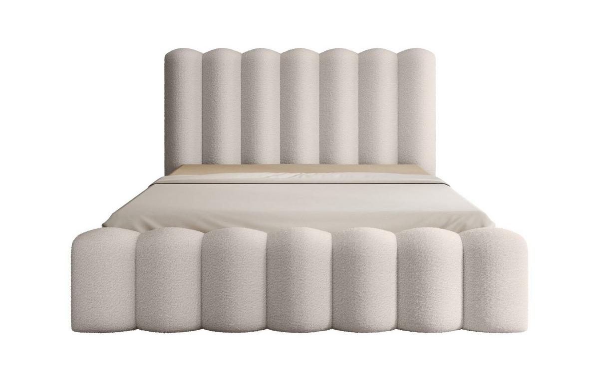 POLSTERBETT Macon In Euphoria - Creme, Holzwerkstoff/Textil (160/200cm) - Fun Möbel