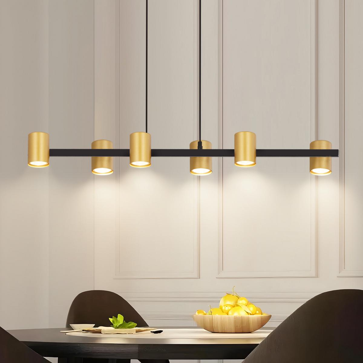 PENDELLEUCHTE Hazel 85/12/155 cm - Goldfarben, Metall (85/12/155cm) - ZMH