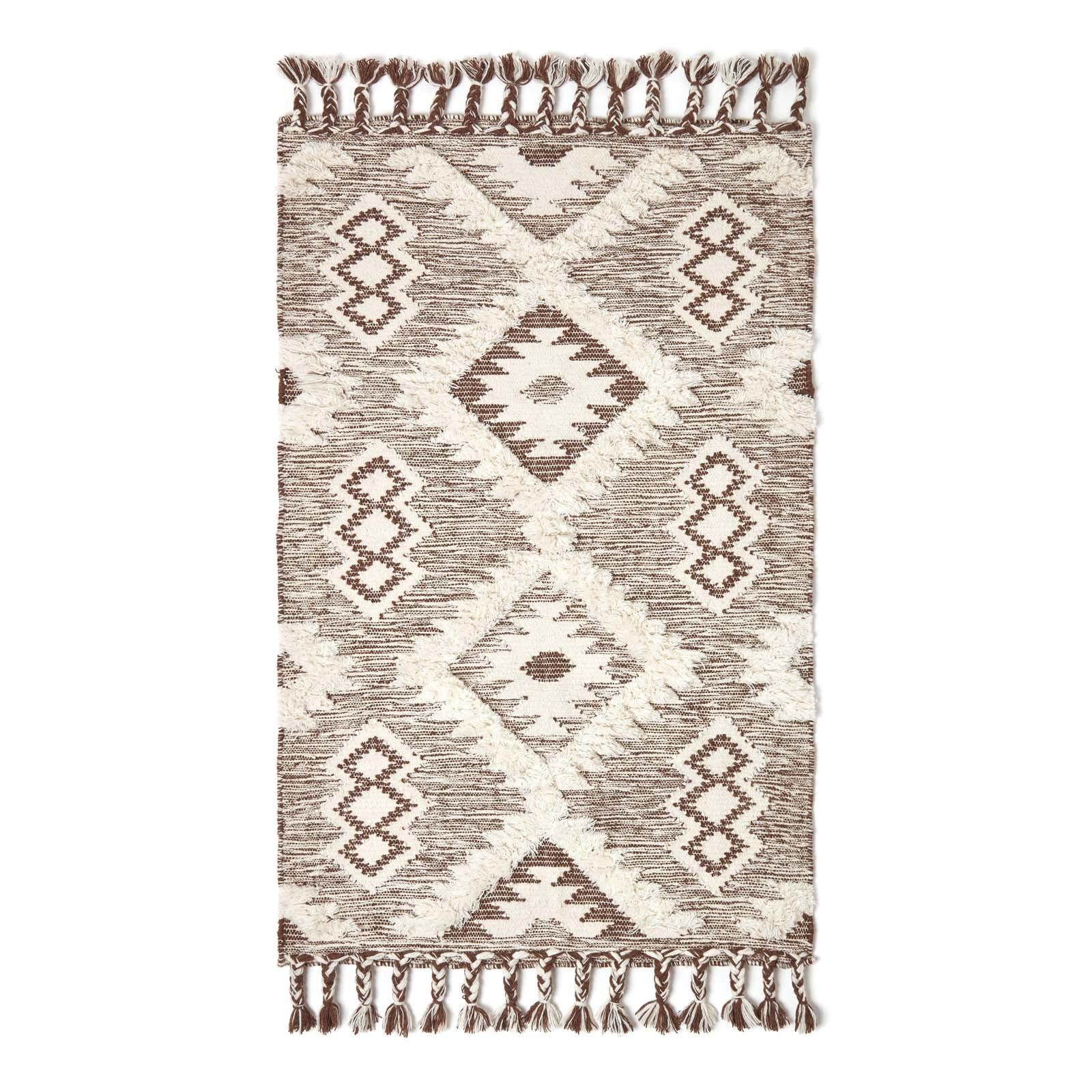 KELIM-TEPPICH Lhasa handgewebt 90/150 cm - Braun, Textil (90/150cm) - Homescapes