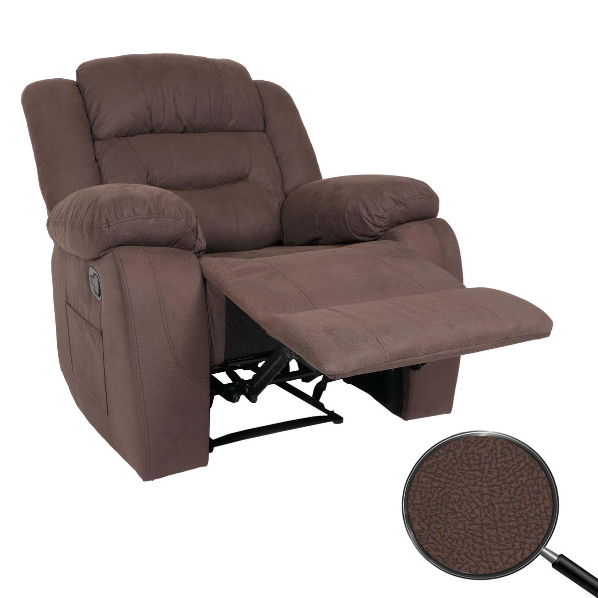 FERNSEHSESSEL XXL Braun - Braun/Grau, Textil (95/103/88cm) - MCW