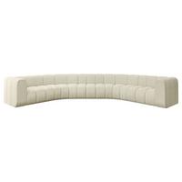 WOHNLANDSCHAFT modulares Sofa Lazro-U1 - 373x373x70 cm Beige - Beige, Holzwerkstoff/Textil (373/70/373cm) - ALTDECOR