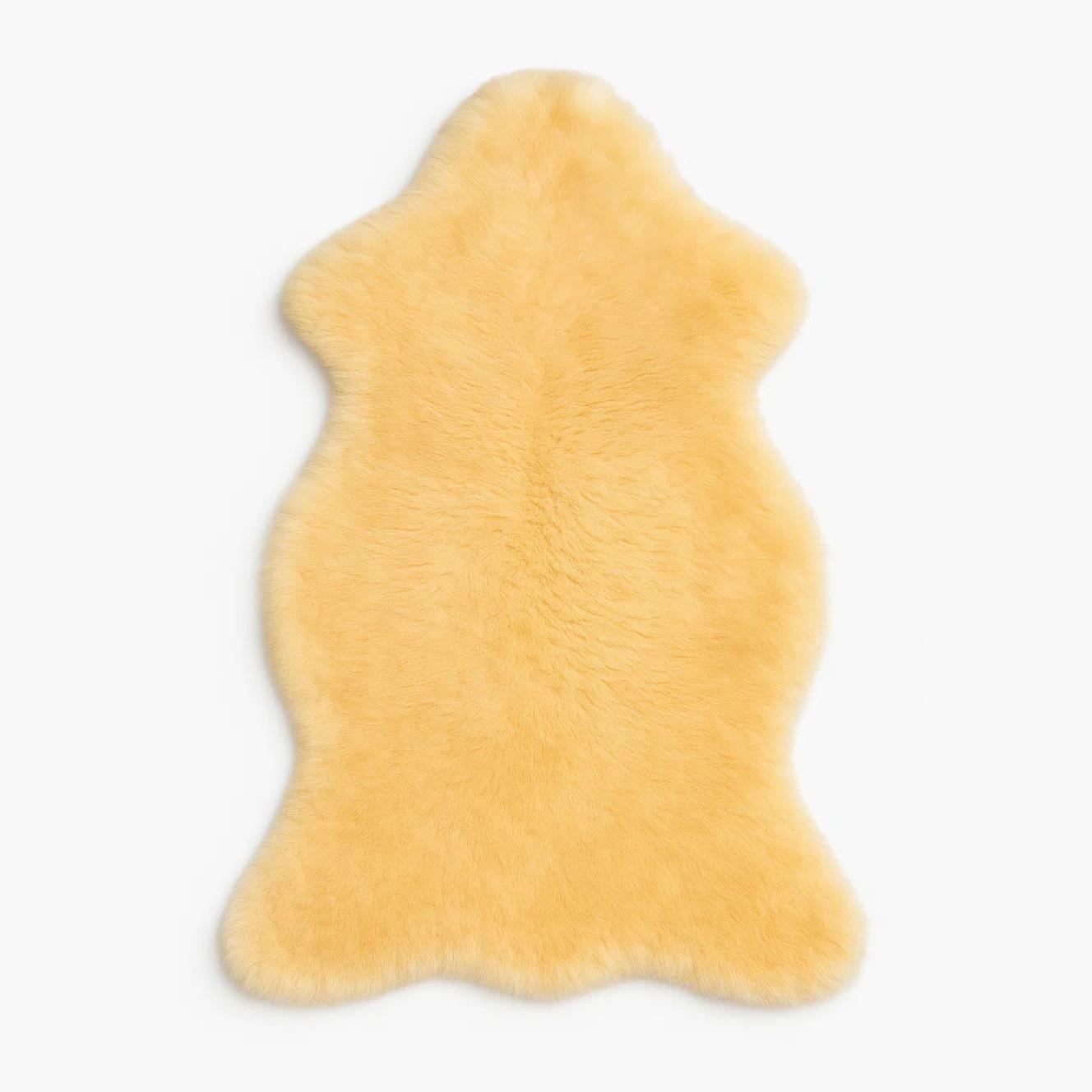 SCHAFFELL Medizinisch gegerbt – Wascharte US Merino Weiß ca. 110 cm - Creme/Weiß, Fell (60/110cm) - Provellus