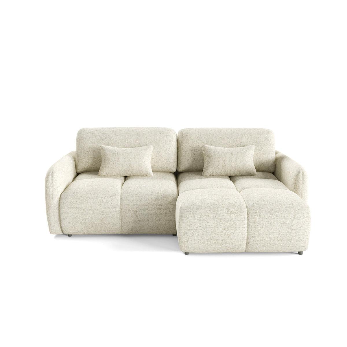 ECKSOFA Cremeweiß - Weiß, Holz (240/165cm) - Petits-meubles