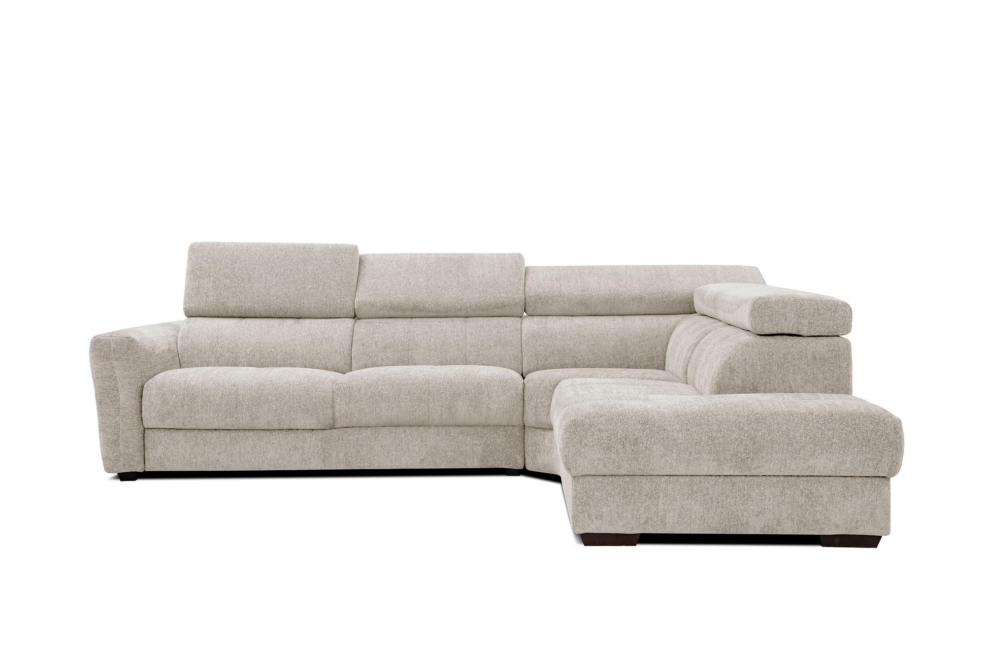 ECKSOFA CALVERA 5-Sitzer, ecru - Ecru, Holzwerkstoff/Textil (298/239cm) - Wozimo