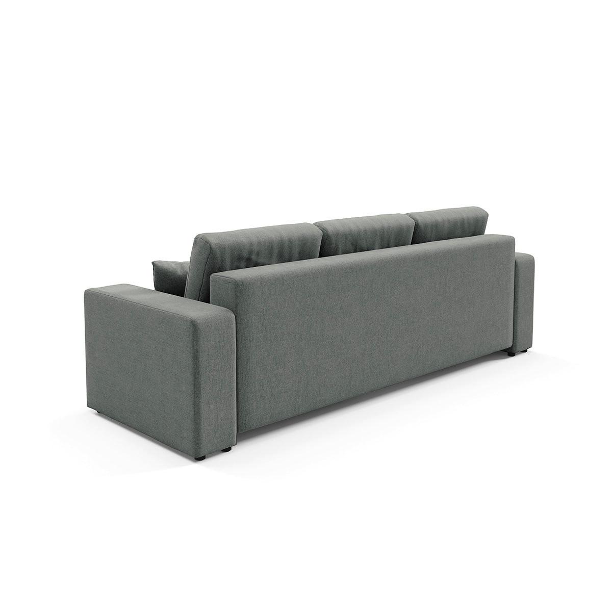 SOFA Giulia 3 Sitzplätze Grau - Grau, Holz (244/82/102cm) - Petits-meubles