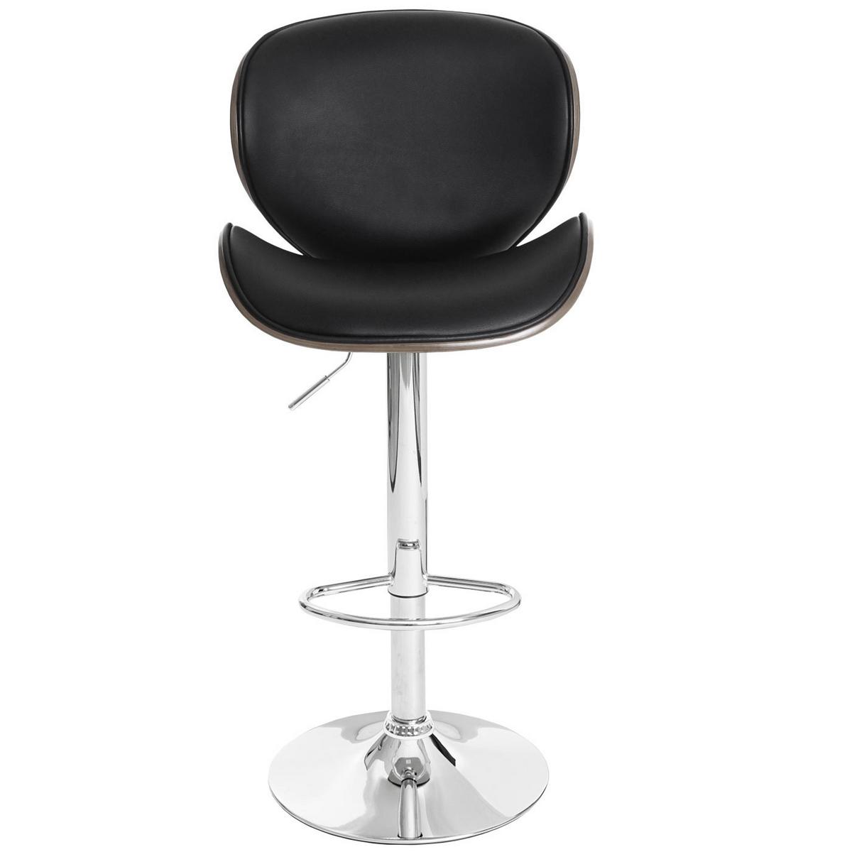 BARHOCKER Schwarz, Grau - Schwarz/Grau, Textil (49/116/47cm) - MCW
