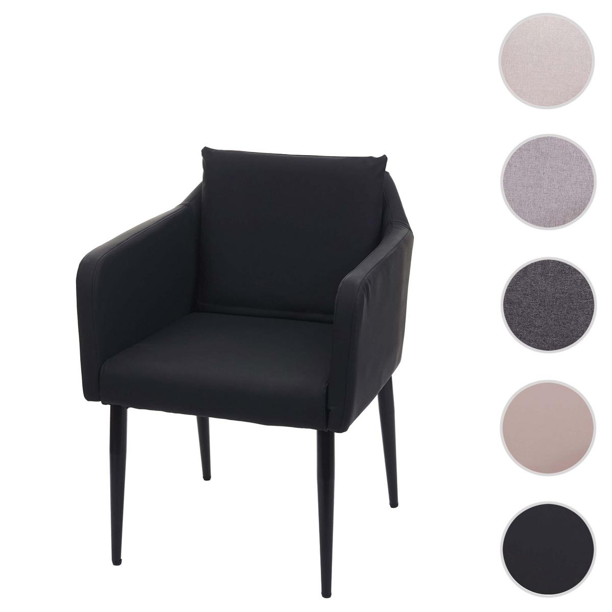 ESSZIMMERSTUHL Schwarz - Schwarz, Textil (60/86/65cm) - MCW