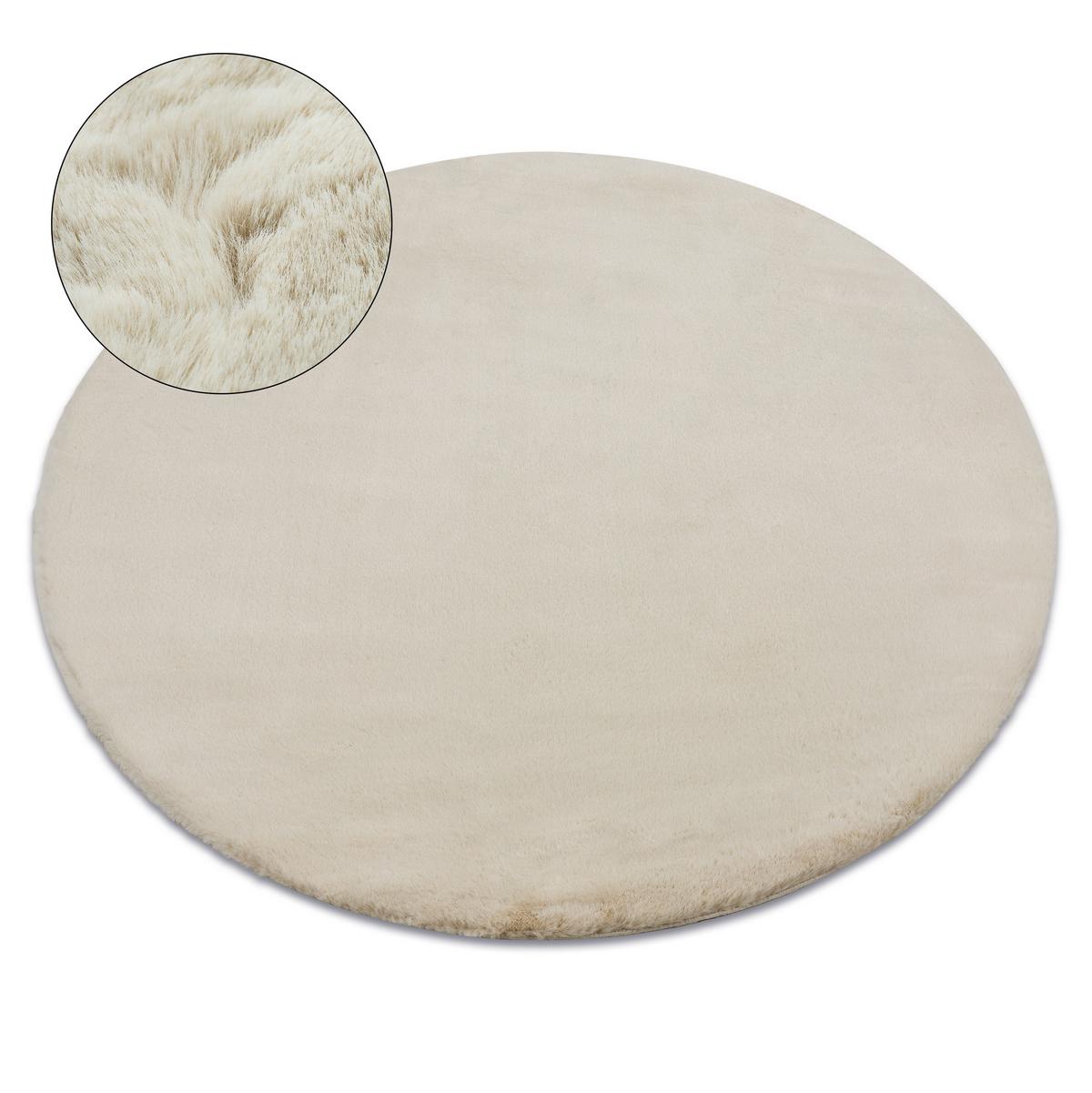 TEPPICH Bunny 100 cm - Beige, Textil (100/100cm) - rugsX