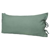 KISSENBEZUG reines Leinen natural-mint 40/80 cm - Mintgrün, Naturmaterialien (40/80cm) - beties Heimtextil