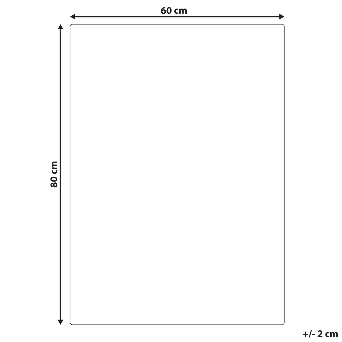 WANDDEKORATION Glas bunt Tamiang - Multicolor, Glas (60/80/4cm) - Beliani