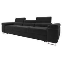 SCHLAFSOFA Torezio 3 Bis - Schwarz, Holz/Textil (263/90/102cm) - MIRJAN24