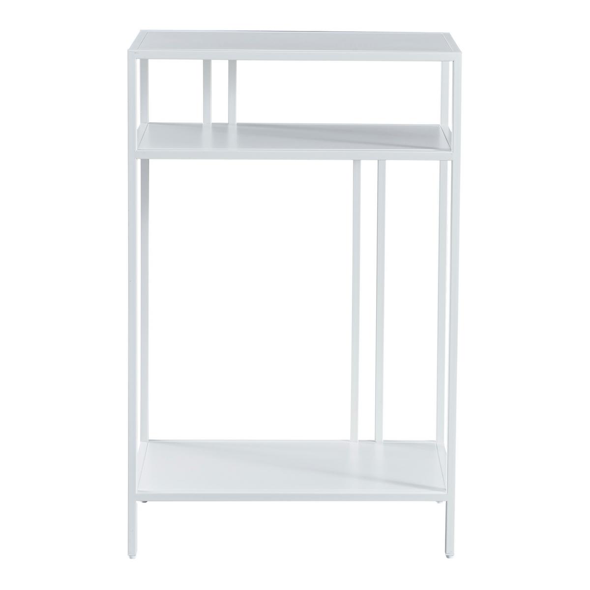 KONSOLENTISCH Kumlinge - Weiß, Metall (30/55/85cm) - [en.casa]