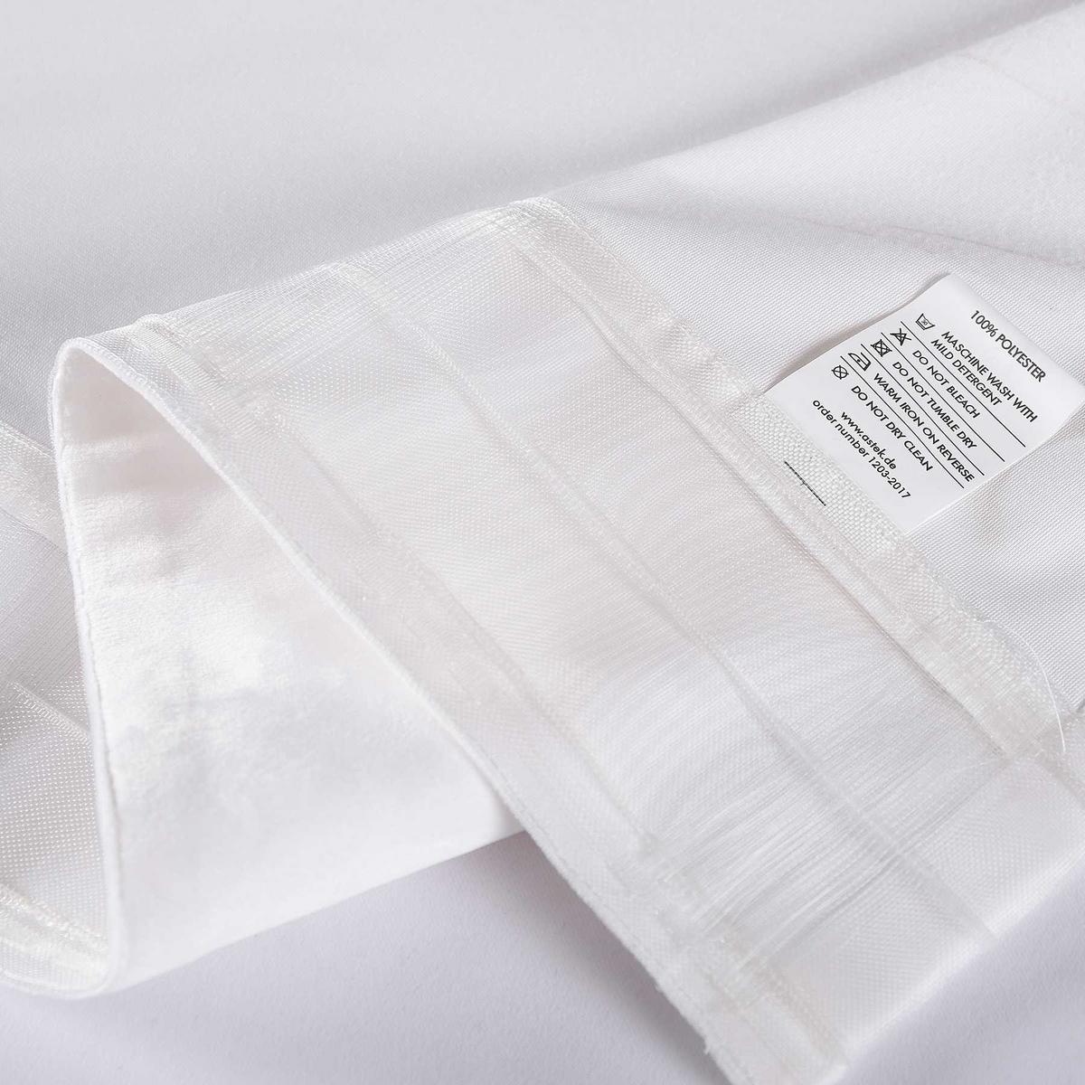 VORHANG 2ER SET MILANO HxB 235x135 cm Weiß - Weiß, Textil (135/235cm) - Gardinenbox