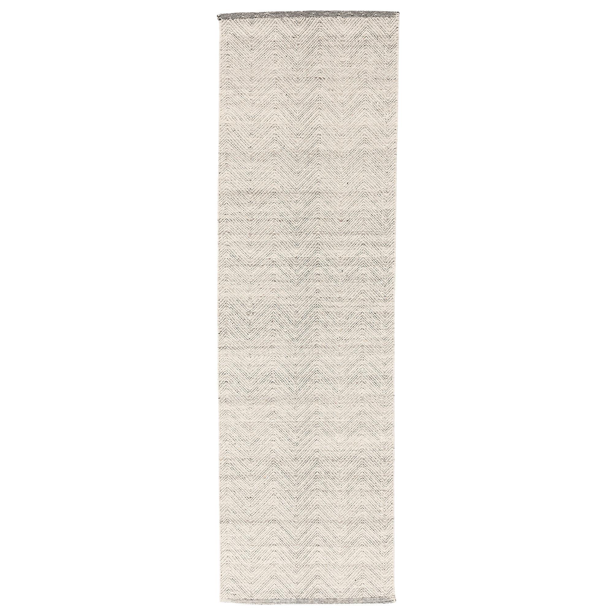 NATUR TEPPICH KELIM LÄUFER WOLLE LARA MELIERT - Grau, Textil (70/240cm) - Pergamon