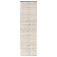 NATUR TEPPICH KELIM LÄUFER WOLLE LARA MELIERT - Grau, Textil (70/240cm) - Pergamon