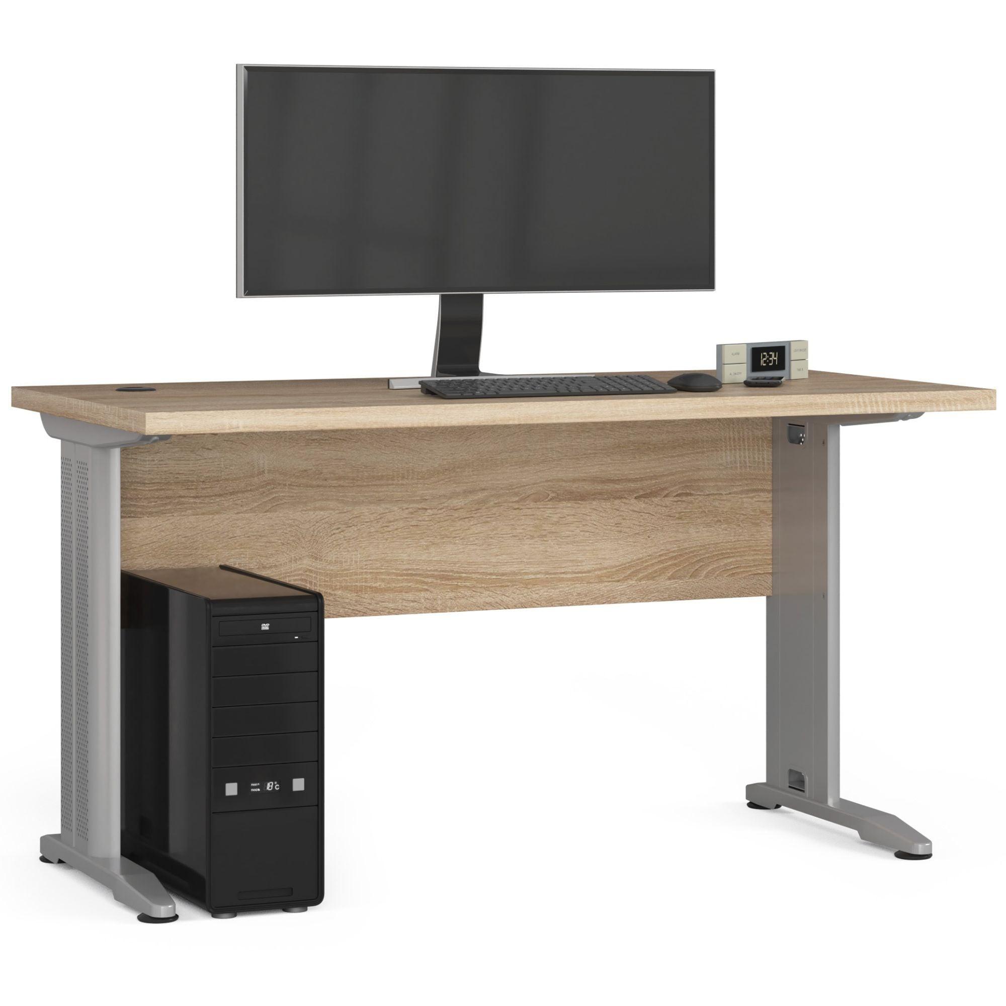 SCHREIBTISCH Eiche Sonoma 76/135/60 - Sonoma Eiche, Holzwerkstoff (160/70/76cm) - RAUMHIRSCH FURNITURE