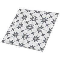 FLIESENAUFKLEBER 9 Stück 30x30 cm selbstklebend Konstellation - Grau, Textil (30/1.6/30cm) - TULUP