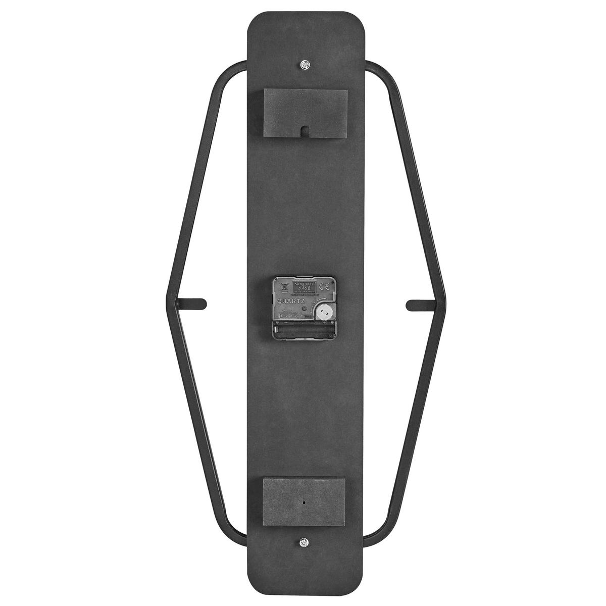 WANDUHR Braun Clisson - Schwarz/Braun, Holzwerkstoff (25/51/4cm) - Beliani