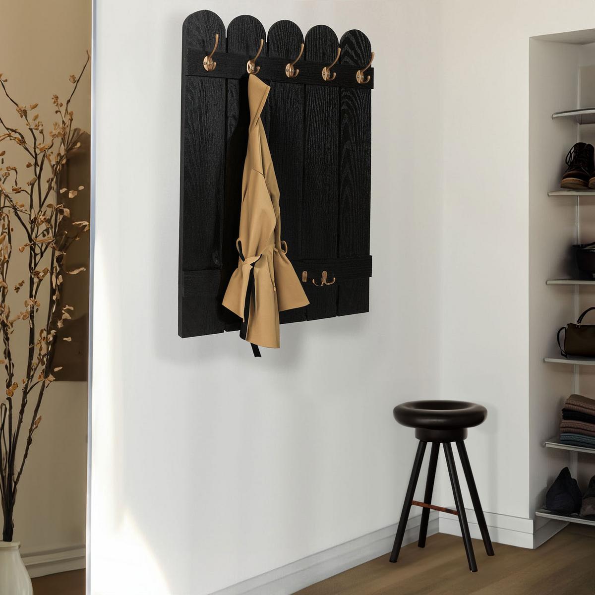 WANDGARDEROBE Braun - Braun, Holz (60/86/3cm) - MCW