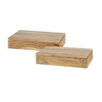 NACHTTISCH FIRU 2ER SET Holz Akazie - Zwetschgeholzfarben, Holz (40/8/25cm) - KAWOLA