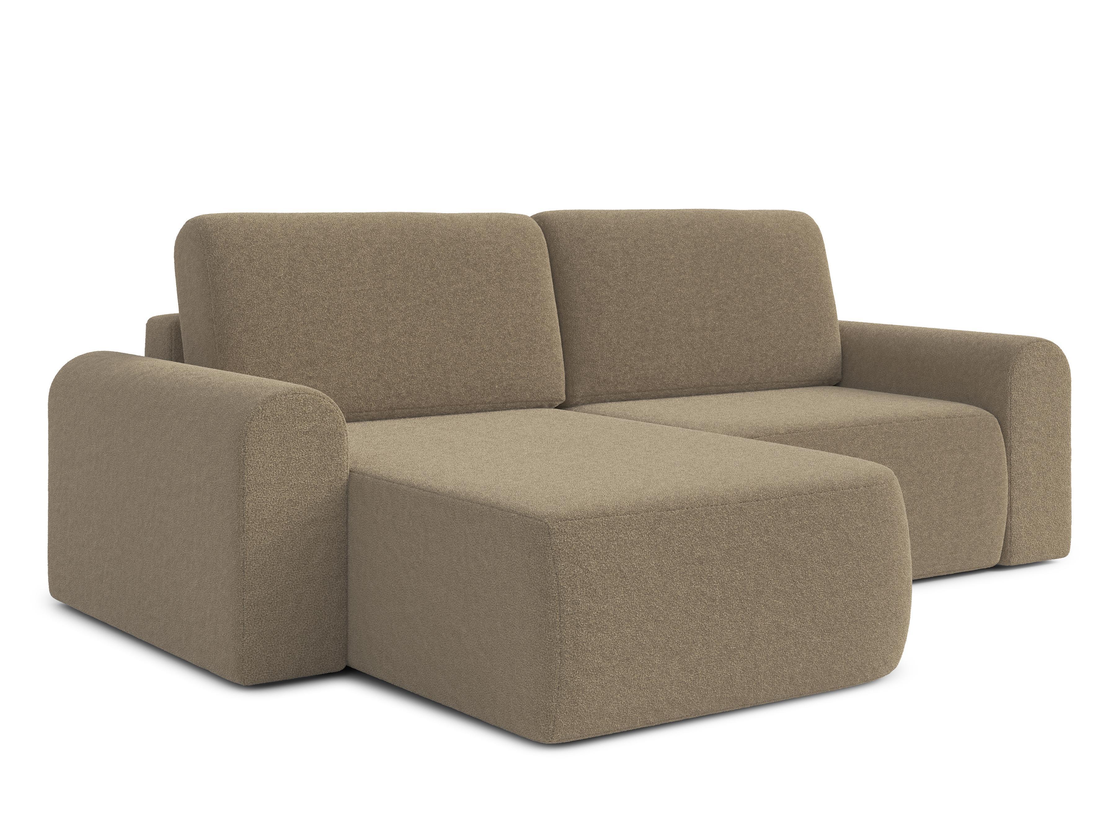 ECKSOFA L Form Otterton Braun 250/180/95 cm Links mit Schlaffunktion - Schwarz/Braun, Kunststoff/Textil (180/250cm) - AX Living