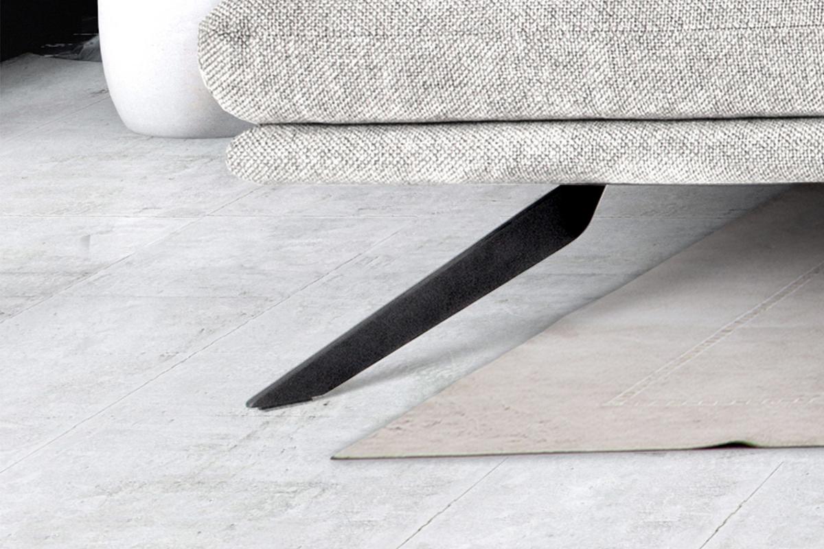 ECKSOFA FENICE Hellgrau Webstoff - Hellgrau/Schwarz, Textil (297/168cm) - KAWOLA