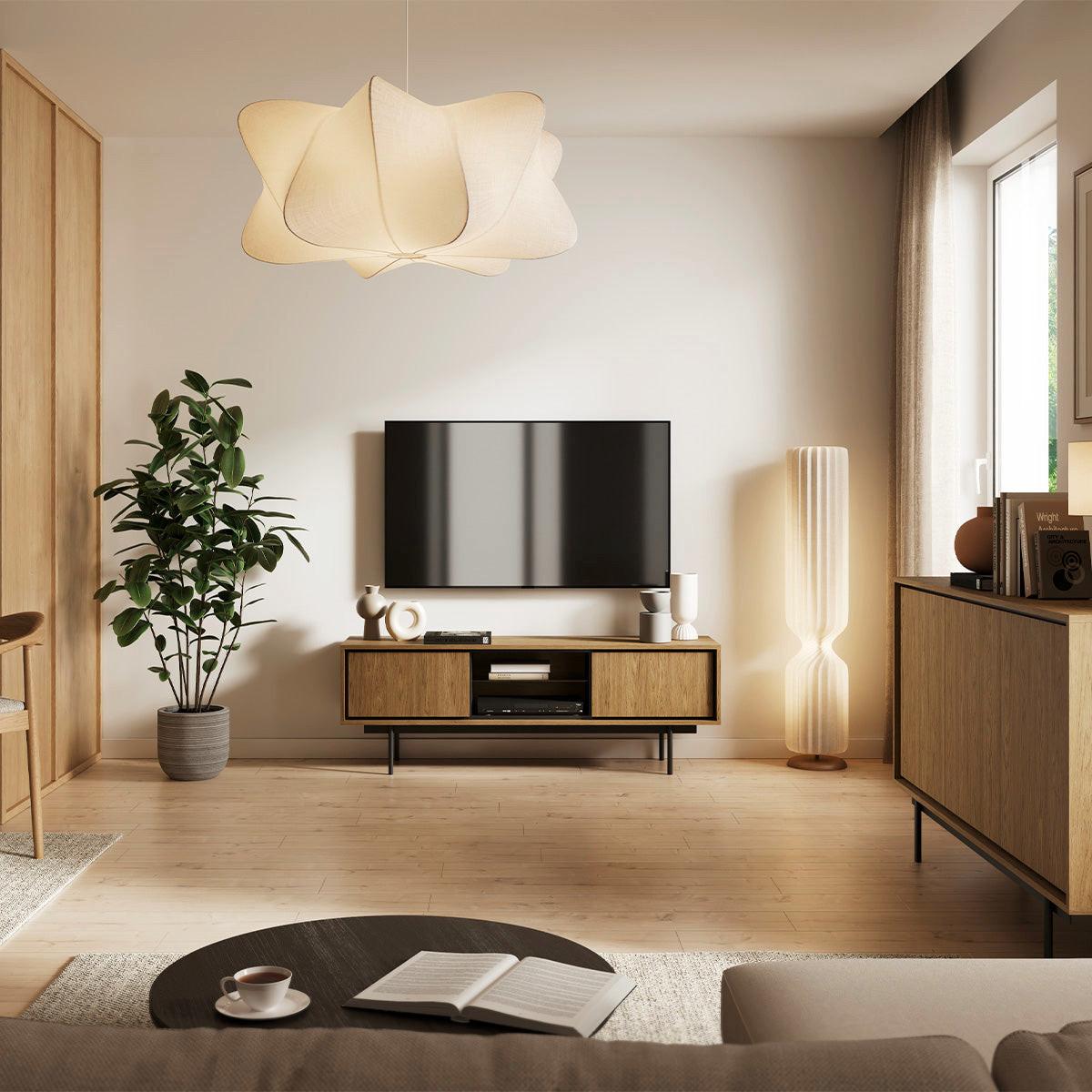 TV-MÖBEL Vidia Holz - Braun, Holzwerkstoff (149.6/51.4/38cm) - Petits-meubles