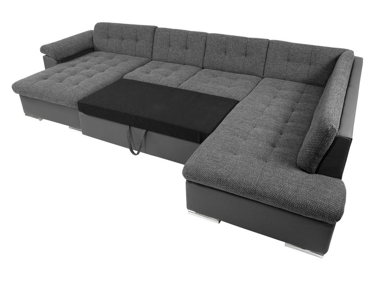 WOHNLANDSCHAFT Niko Bis, Seite: Rechts - Champagner, Holz/Textil (348/76/205cm) - MIRJAN24